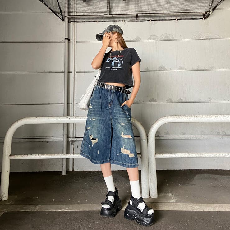 ブリーチ転写ショートTシャツ | non-hedge  | 詳細画像10 