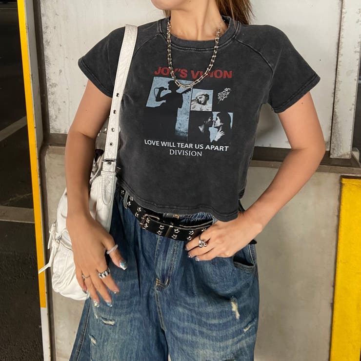 ブラック | ブリーチ転写ショートTシャツ | non-hedge 