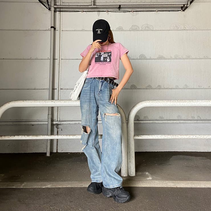 ブリーチ転写ショートTシャツ | non-hedge  | 詳細画像2 
