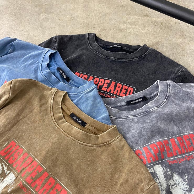 ブリーチ転写ロゴドロストTシャツ | non-hedge  | 詳細画像28 