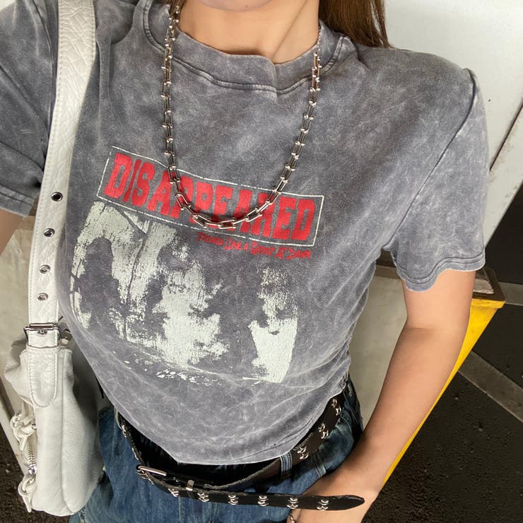ブリーチ転写ロゴドロストTシャツ | non-hedge  | 詳細画像6 