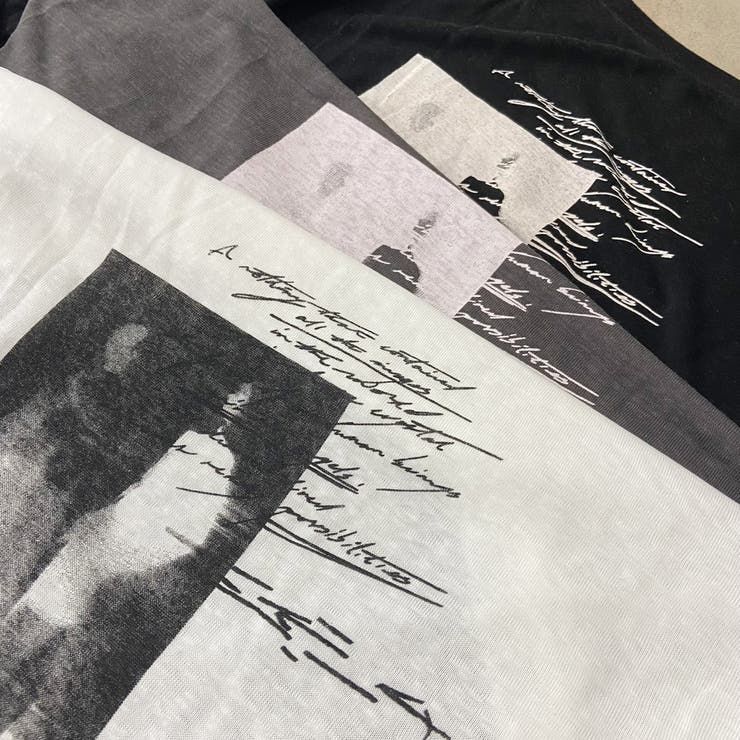 オフショルダースラブ転写Tシャツ | non-hedge  | 詳細画像29 