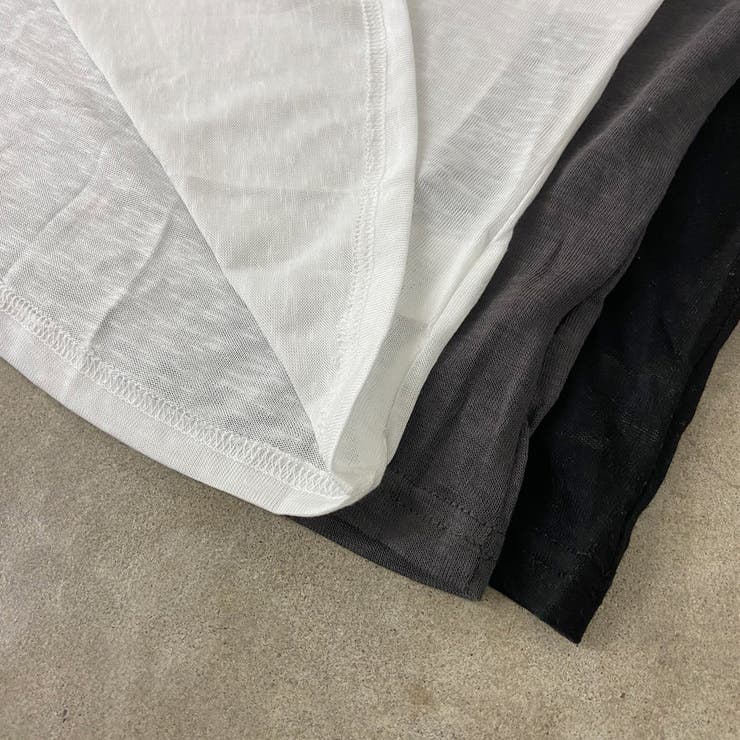 オフショルダースラブ転写Tシャツ | non-hedge  | 詳細画像30 