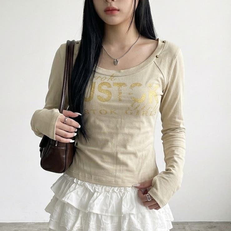 イエロー | スタッズロゴTシャツ | non-hedge 