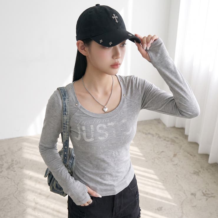 スタッズロゴTシャツ | non-hedge  | 詳細画像18 