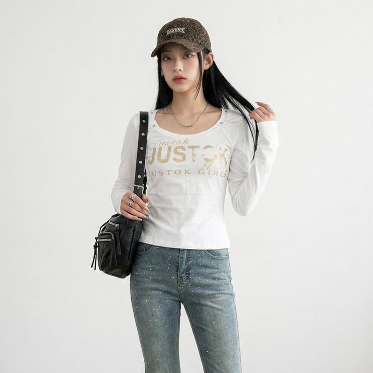 スタッズロゴTシャツ | non-hedge  | 詳細画像3 