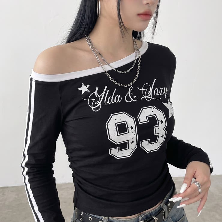 ラインオフショルダーTシャツ | non-hedge  | 詳細画像10 