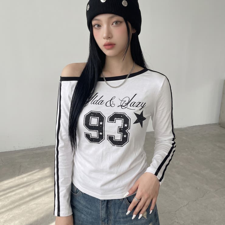ラインオフショルダーTシャツ | non-hedge  | 詳細画像15 