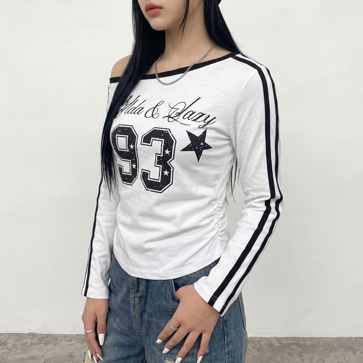 ラインオフショルダーTシャツ | non-hedge  | 詳細画像16 