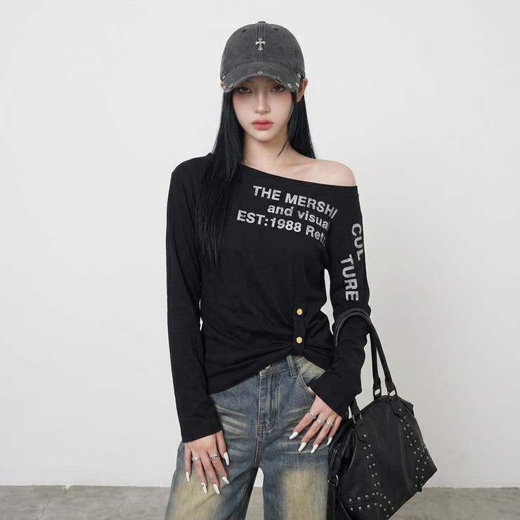 ロゴワンショルダーTシャツ | non-hedge  | 詳細画像9 