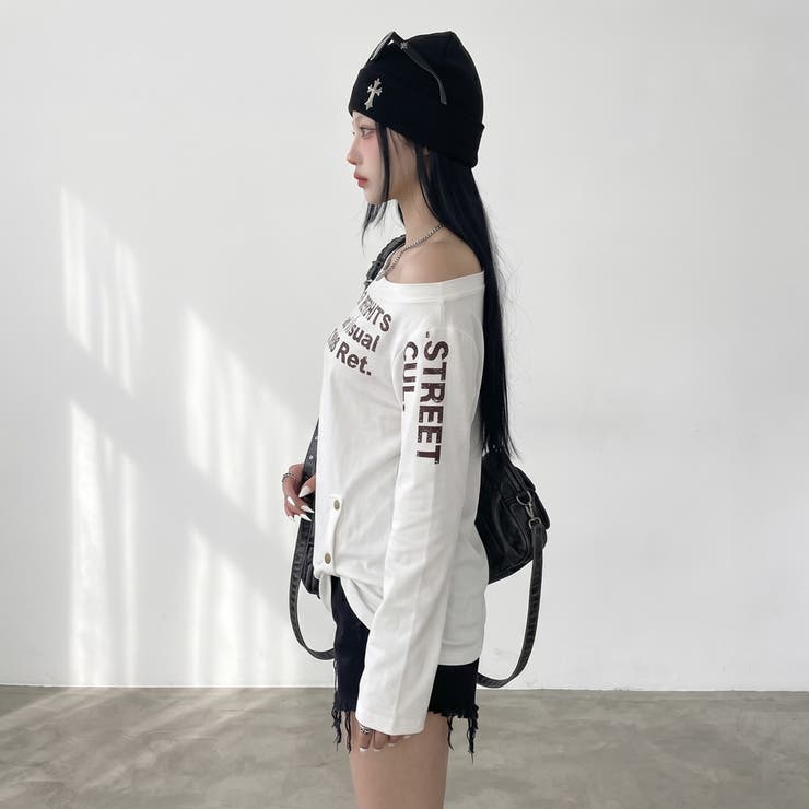 ロゴワンショルダーTシャツ | non-hedge  | 詳細画像4 