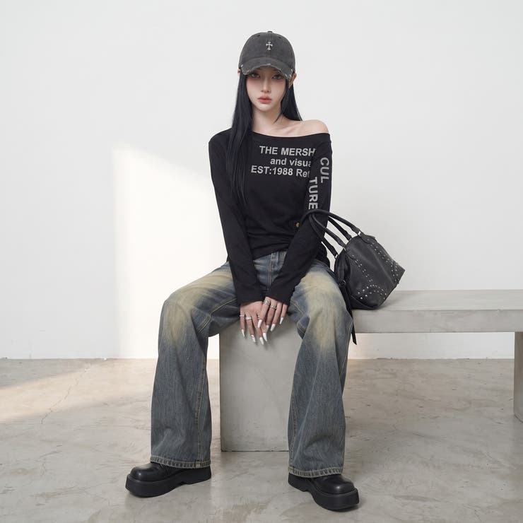 ロゴワンショルダーTシャツ | non-hedge  | 詳細画像6 
