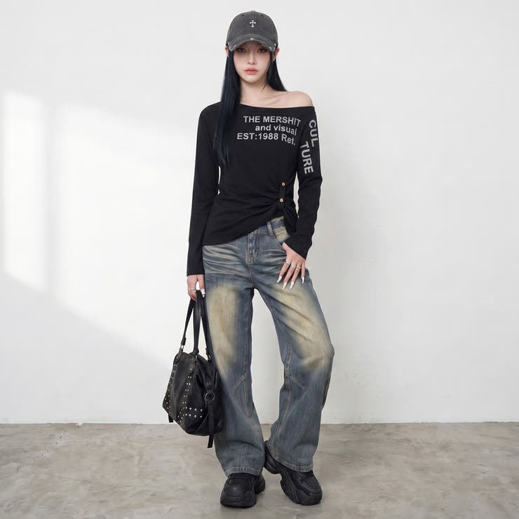 ロゴワンショルダーTシャツ | non-hedge  | 詳細画像7 