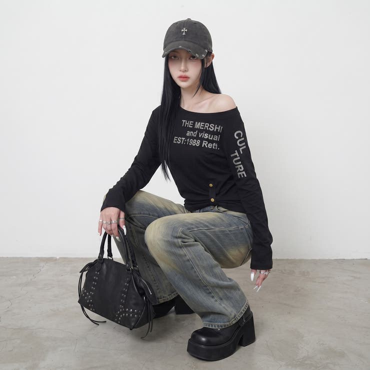 ロゴワンショルダーTシャツ | non-hedge  | 詳細画像8 