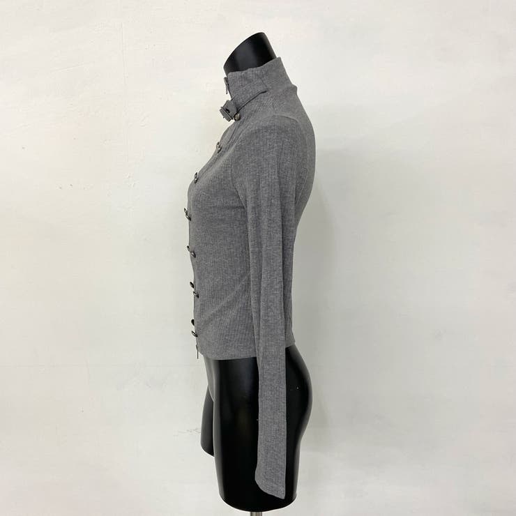 リブボタンスタンドZIPトップス | non-hedge  | 詳細画像19 