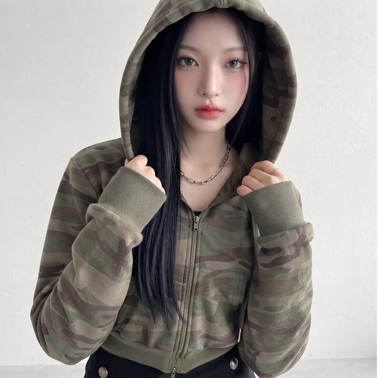 カーキ | 迷彩パーカー | non-hedge 