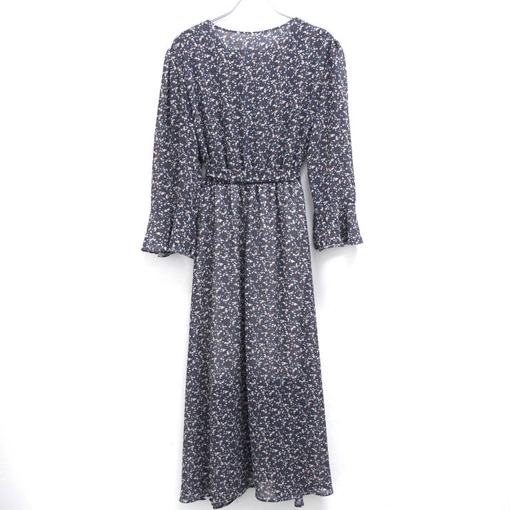 シフォン花柄ロングワンピース レディース ファッション[品番