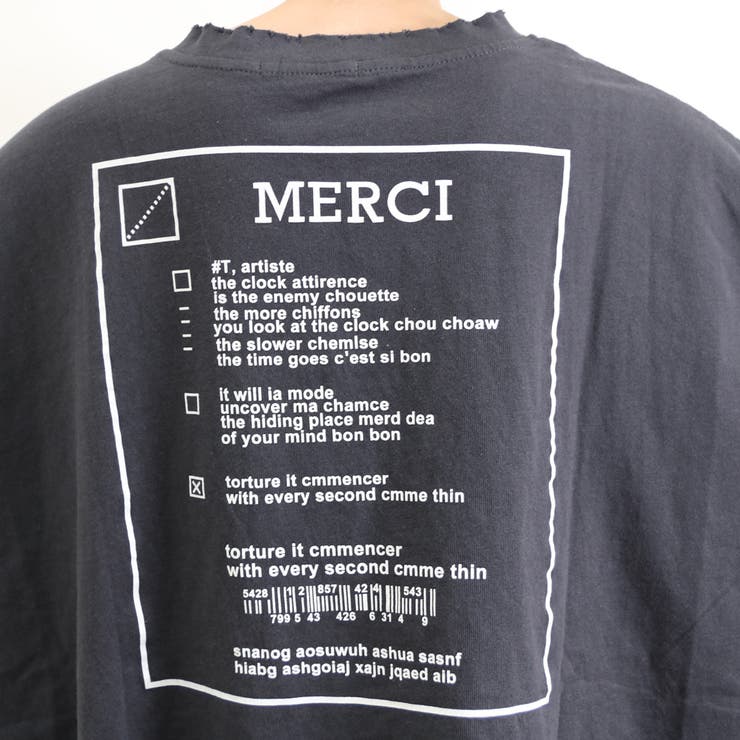 バックロゴダメージTシャツ レディース ファッション | non-hedge  | 詳細画像15 