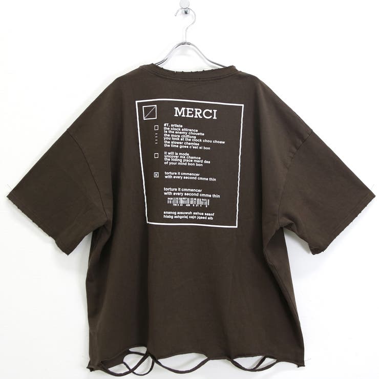 バックロゴダメージTシャツ レディース ファッション | non-hedge  | 詳細画像18 