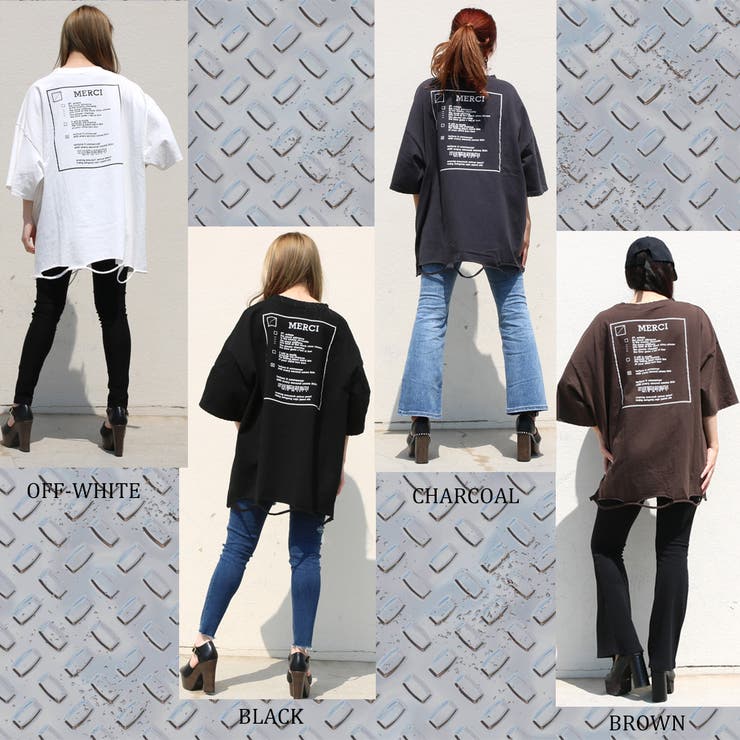 バックロゴダメージTシャツ レディース ファッション | non-hedge  | 詳細画像30 