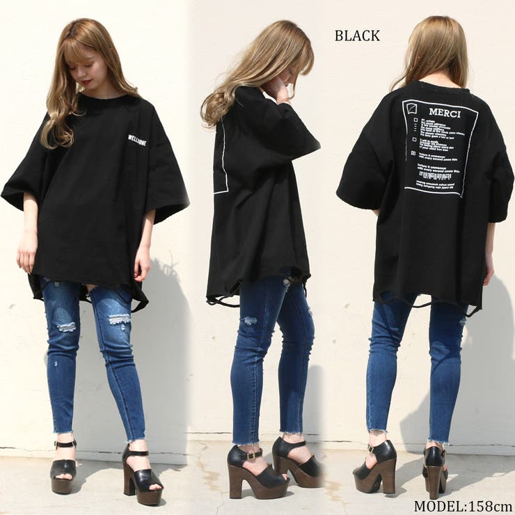 バックロゴダメージTシャツ レディース ファッション | non-hedge  | 詳細画像32 