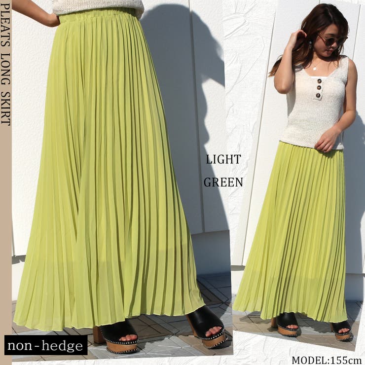 ロングプリーツスカート レディース ファッション[品番