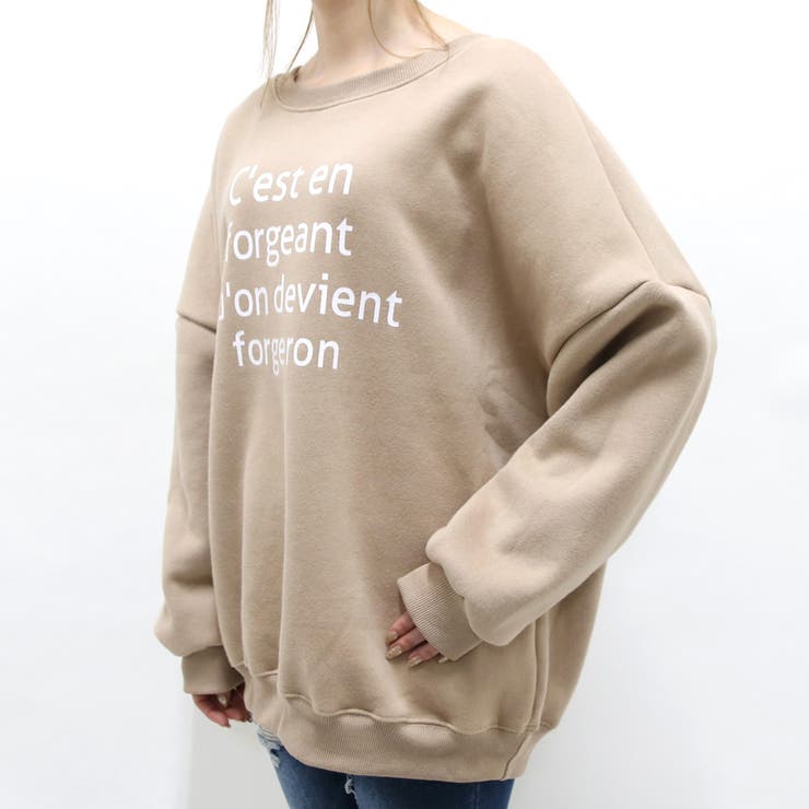 裏起毛ロゴスエットプルオーバー レディース ファッション | non-hedge  | 詳細画像9 