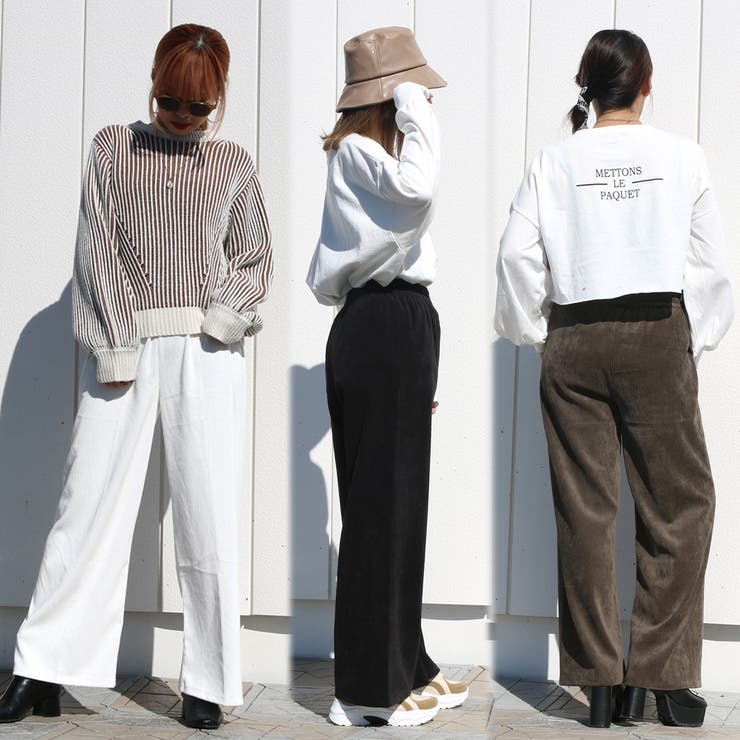 コーデュロイワイドパンツ レディース ファッション | non-hedge  | 詳細画像2