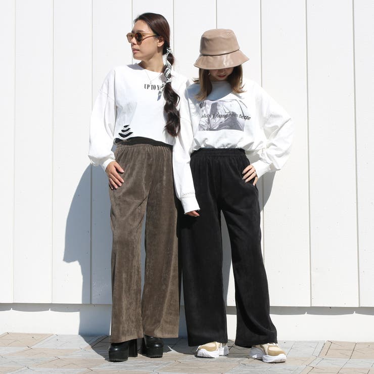 コーデュロイワイドパンツ レディース ファッション | non-hedge  | 詳細画像3