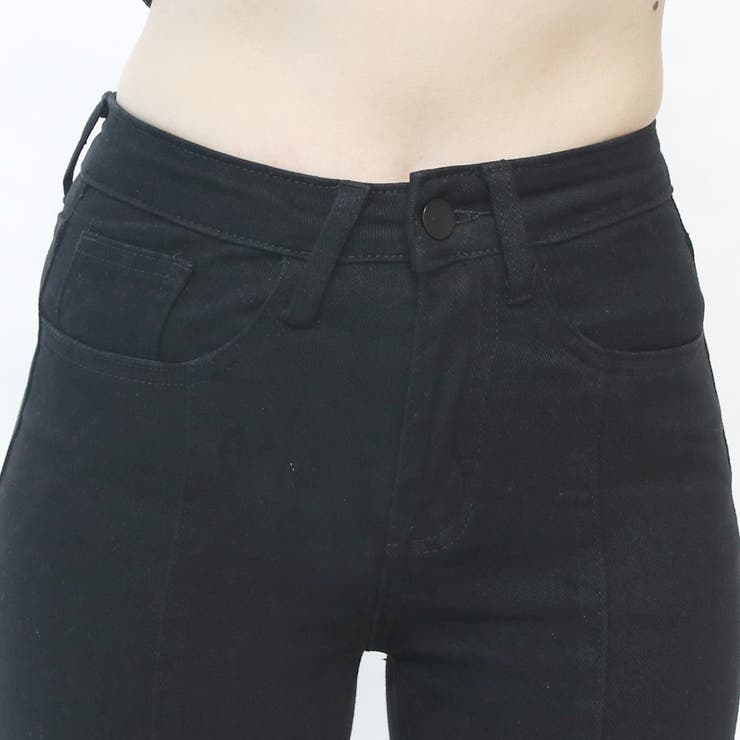センタープレス裾スリットフレアパンツ[品番：NHGW0001611]｜non