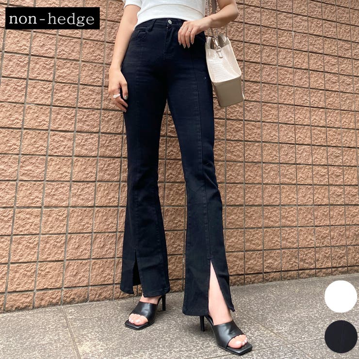 フレアパンツ メンズ スラックス センタープレス ブーツカット