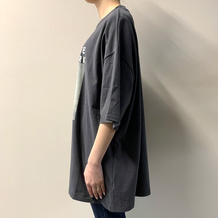 転写ビッグTシャツ レディース ファッション[品番：NHGW0002239]｜non