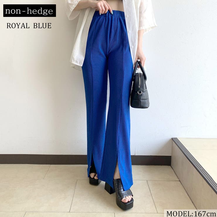 リブスリットフレアパンツ レディース ファッション 品番 Nhgw Non Hedge ノンヘッジ のレディース ファッション通販 Shoplist ショップリスト