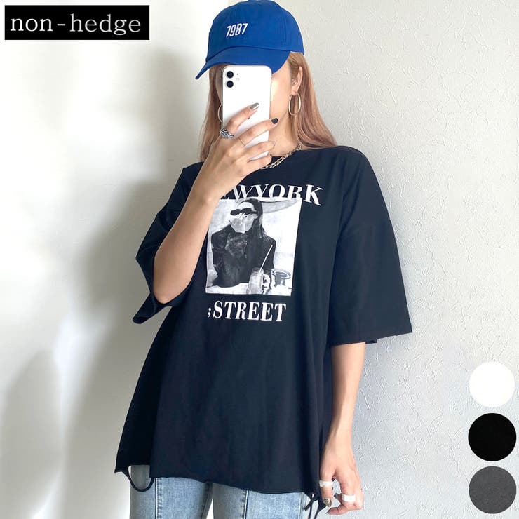 ダメージ転写プリントTシャツ レディース ファッション | non-hedge  | 詳細画像1 
