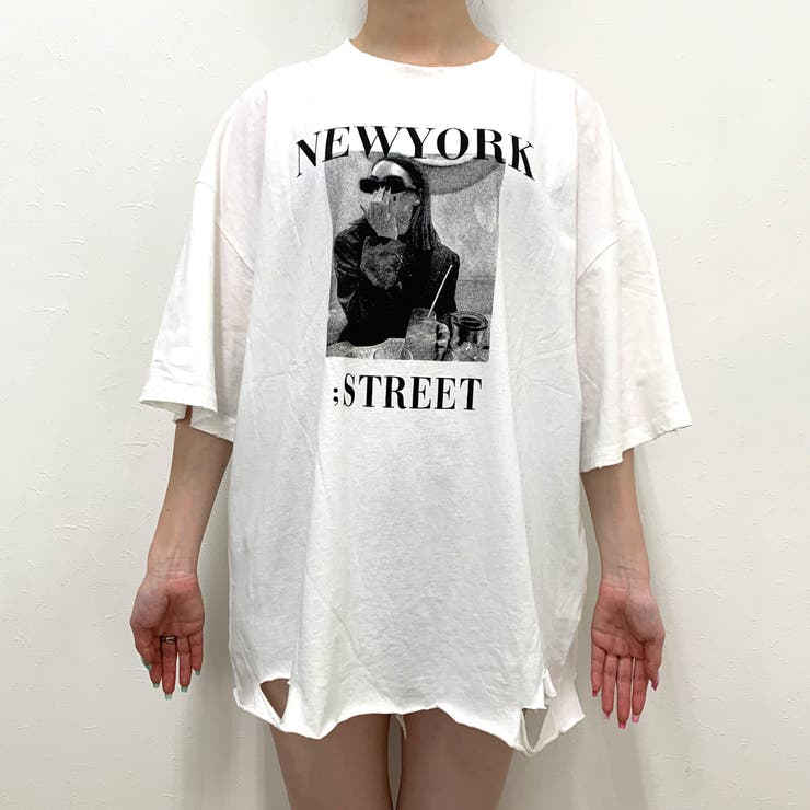 ダメージ転写プリントTシャツ レディース ファッション | non-hedge  | 詳細画像9 