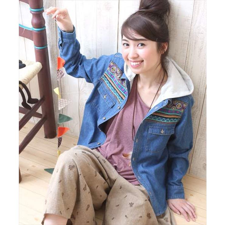 トップス チチカカ ナバホバスケット刺繍デニムシャツ 品番 Ttkw チチカカのレディースファッション通販 Shoplist ショップリスト