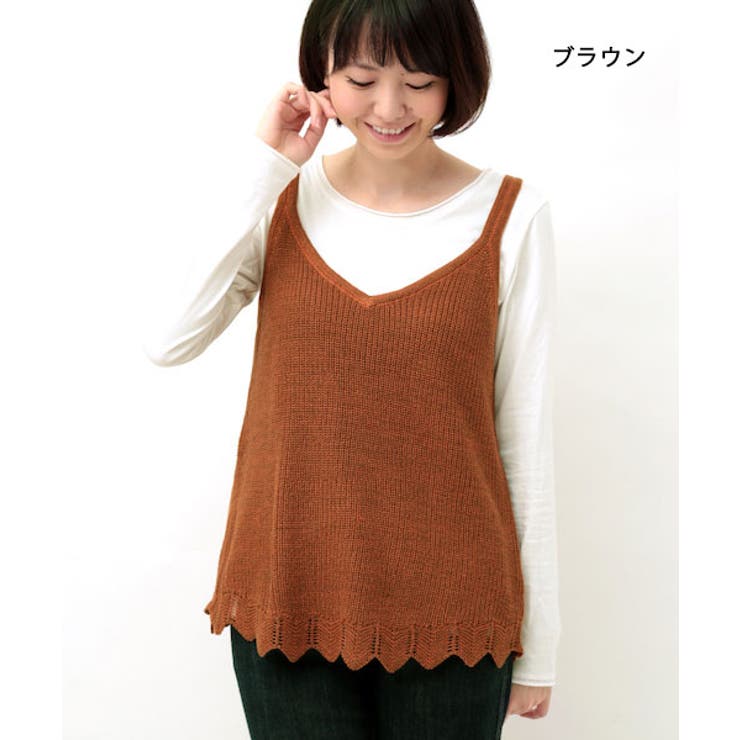 トップス チチカカ ニットキャミソール fwjbb237ニット レディース