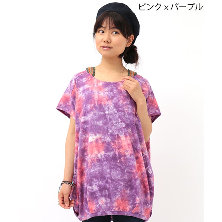 トクコ黒地にカラフルチュニック9号