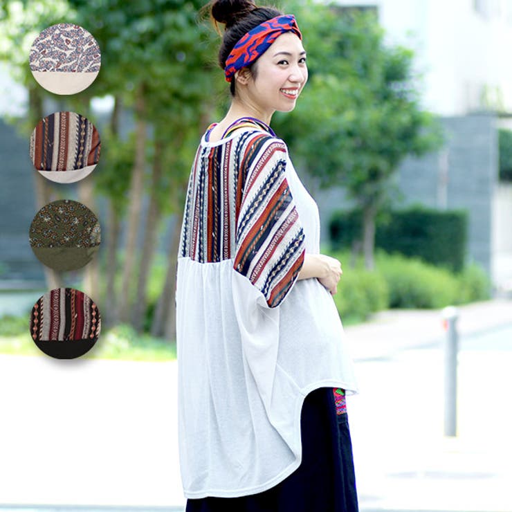売れ筋商品|||イチ シャツ レディース トップス LUCIE  - Blouse - multi coloured トップス チチカカ 異素材ゆるトップス gsjbd358 レディース