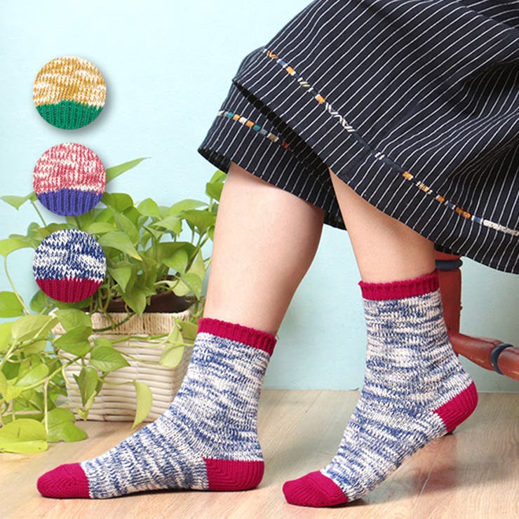 ソックス チチカカ スラブミックスソックス[品番：TTKW0004223