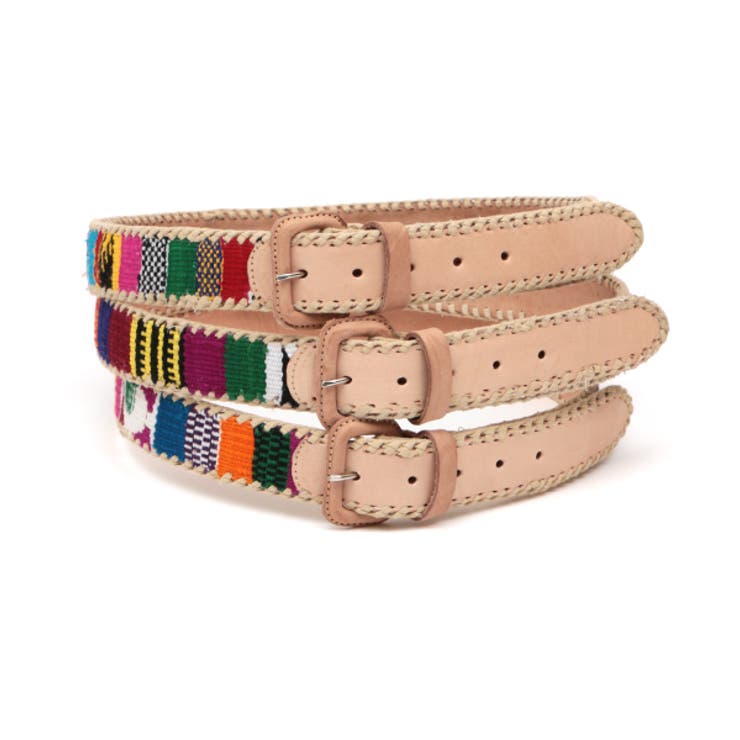 チチカカ カラフル革ベルト 34インチ gua100226 レディース ベルト