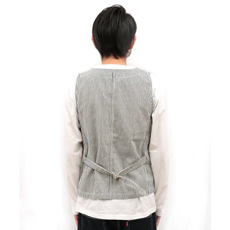 美品☆/チチカカ/ジャンスカ/ヒッコリー/デニム生地/Lサイズ トップス チチカカ ヒッコリー×デニム[品番：TTKW0005485