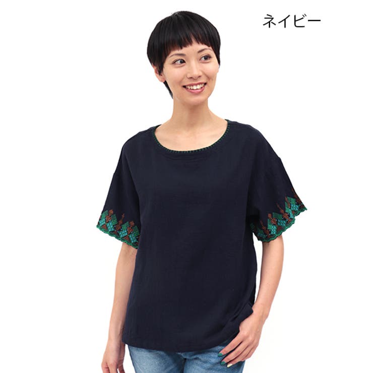 トップス チチカカ グアテマラブランケット刺繍プルオーバー