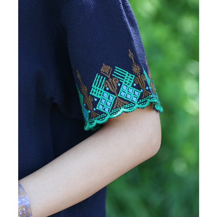 トップス チチカカ グアテマラブランケット刺繍プルオーバー