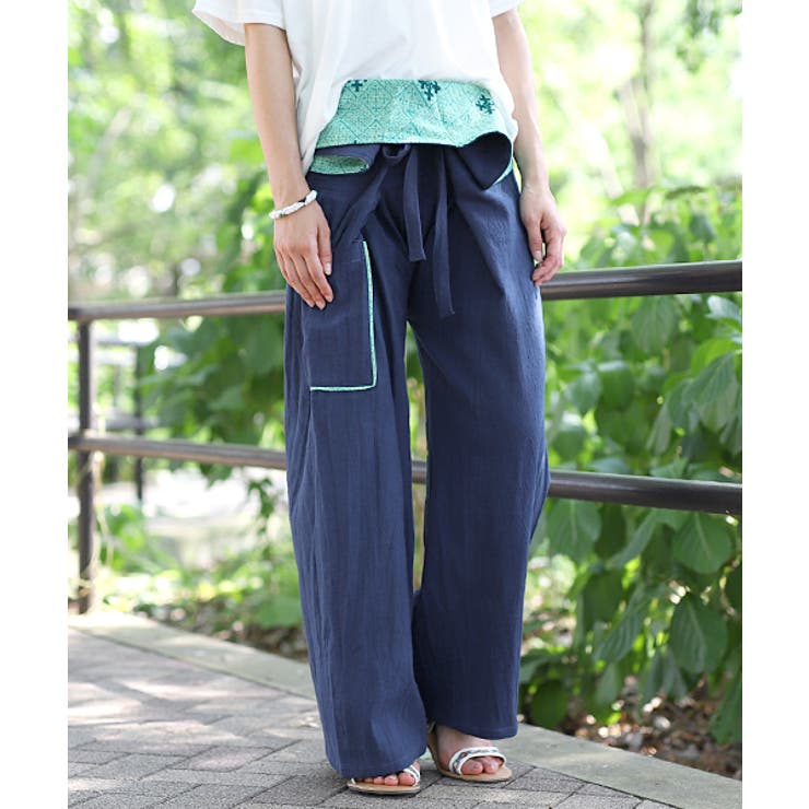 タイパンツ レディース フィッシャーマンズパンツ[品番
