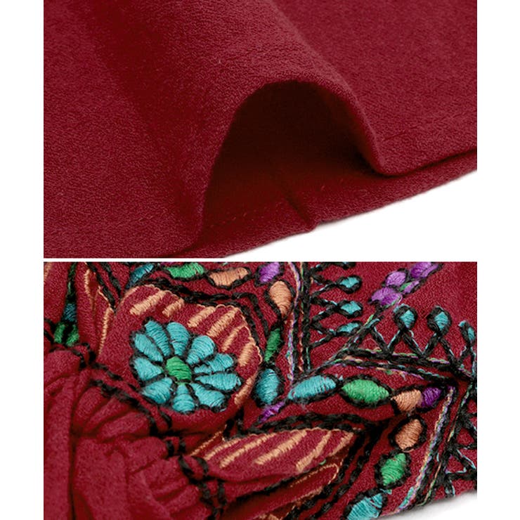 未使用 DICE KAYEK ディーチェカヤック ビジュー トップス 34 トップス チチカカ メキシコアウトライン刺繍[品番：TTKW0005784