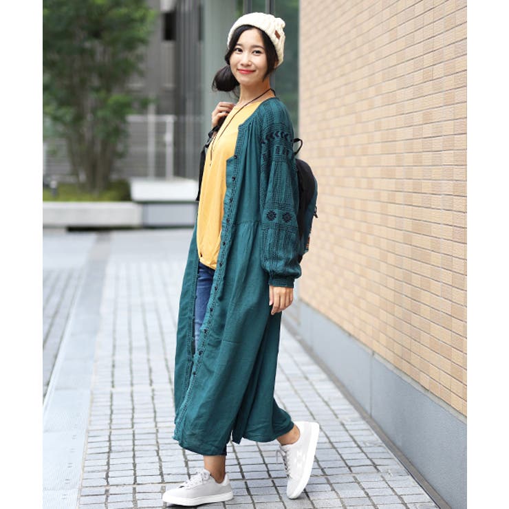 ワンピース チチカカ メキシコ幾何刺繍 hwiba051 レディース[品番