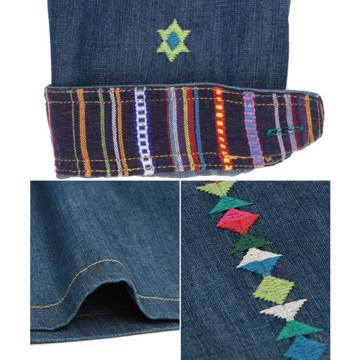 トップス チチカカ グアテマラ刺繍ミリタリーシャツジャケット