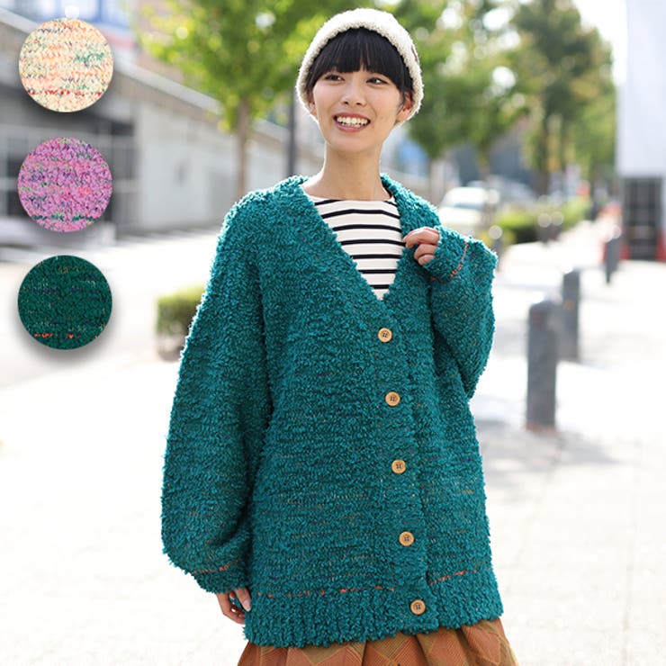 裸衣夢⭐️レースロングガーデ／花モチーフ