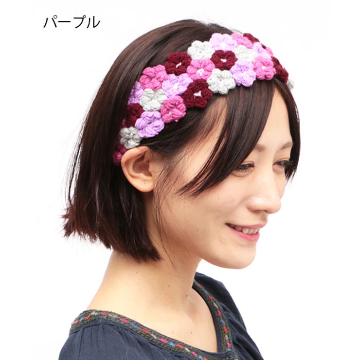 チチカカ フラワークロシェヘアバンド zhwncb8640 レディース